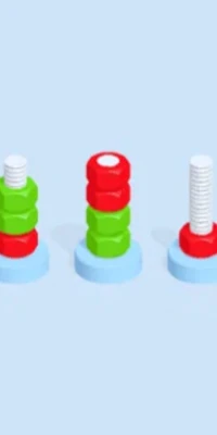 online ve ücretsiz Nut And Bolt Renk Eşleştirme Bulmaca oyna