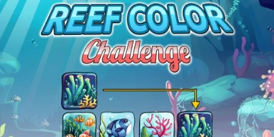 online ve ücretsiz Reef Color Challenge renk eşleştirme oyunu oyna