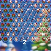 Christmas Bubble Shooter Game online oyun büyük