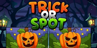 online ve ücretsiz Trick Or Spot Cadılar Bayramı Fark Bulmaca Oyunu oyna