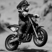 online ve ücretsiz Mario Wheelie oyna