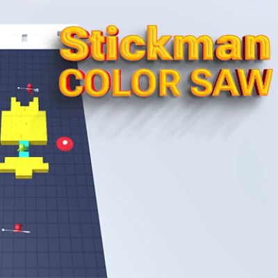 online ve ücretsiz Stickman Color Saw  oyna