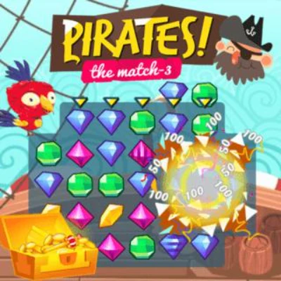 online ve ücretsiz Pirates! The Match-3 oyna